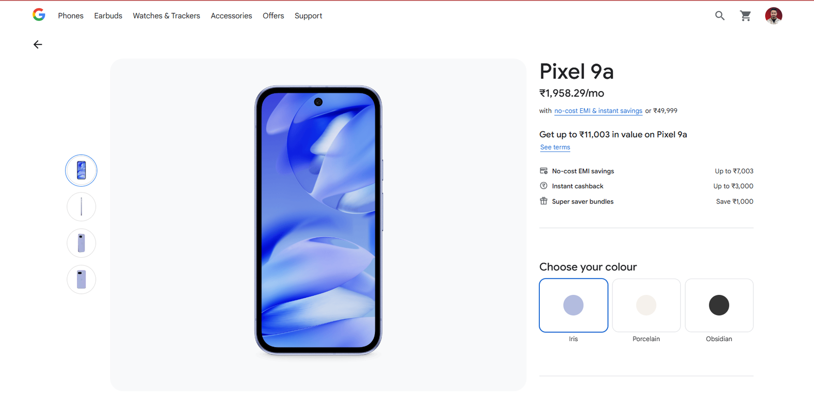 Google Pixel 9A Discount details